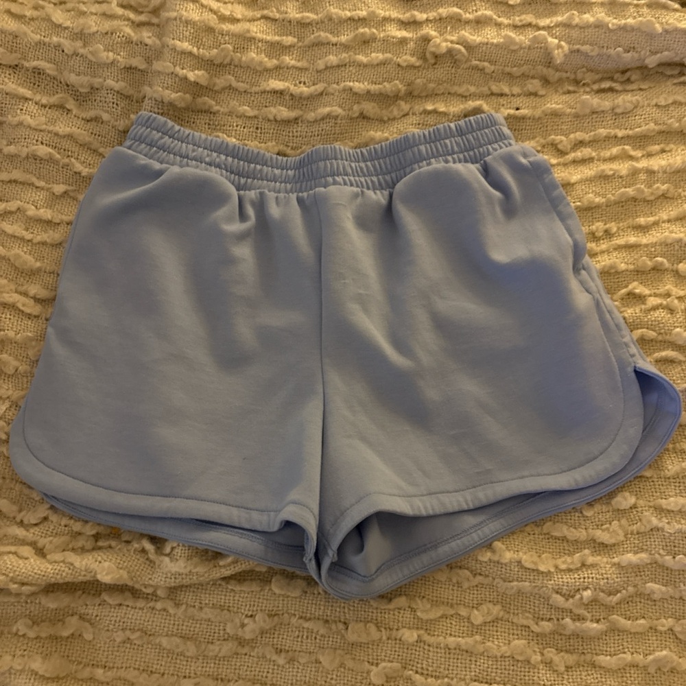 Zenana Outfitters Sky Blue Athletic Shorts